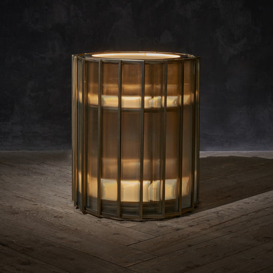 SHIMMER SMALL ROUND BAR CABINET