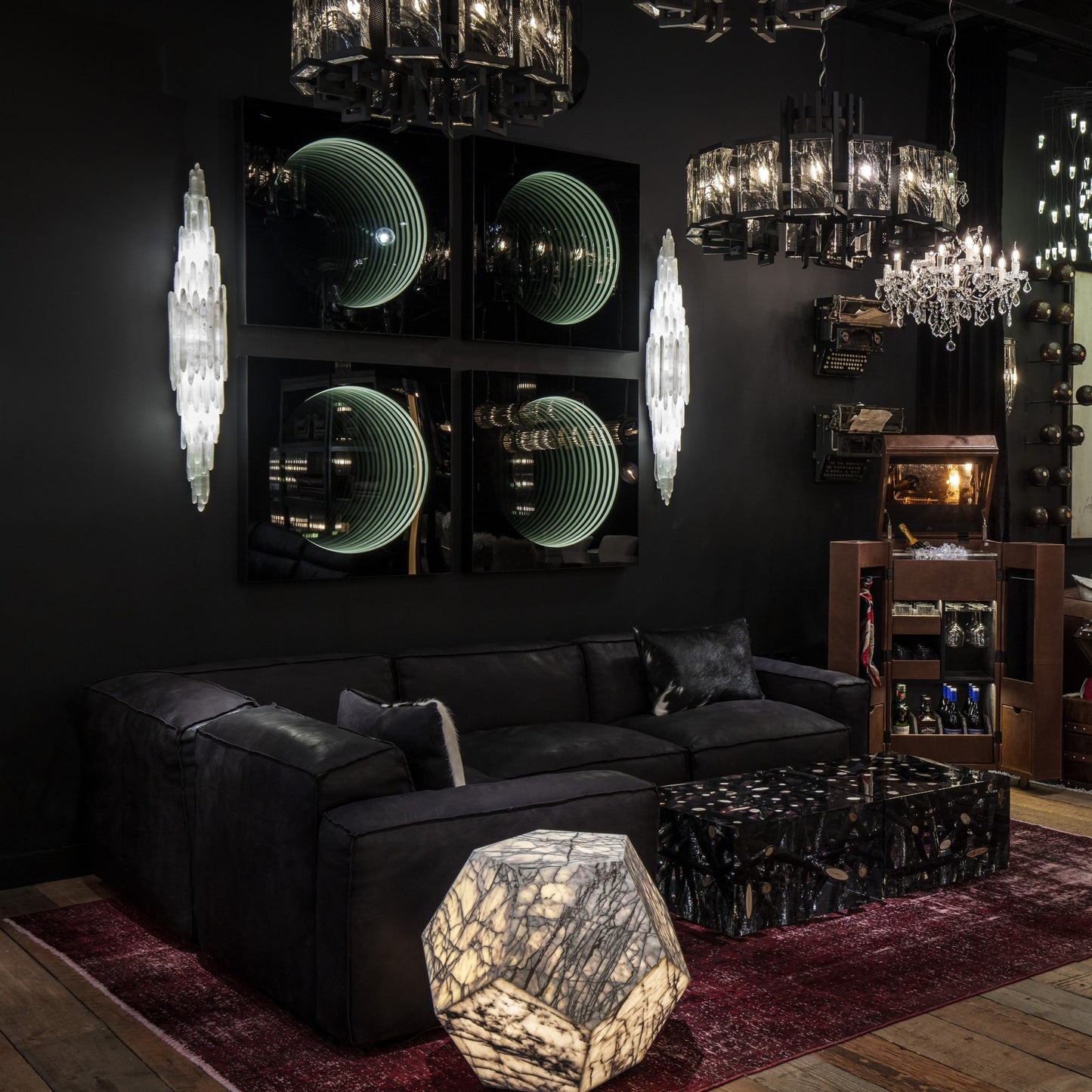 CRYSTAL STONE SCONCE