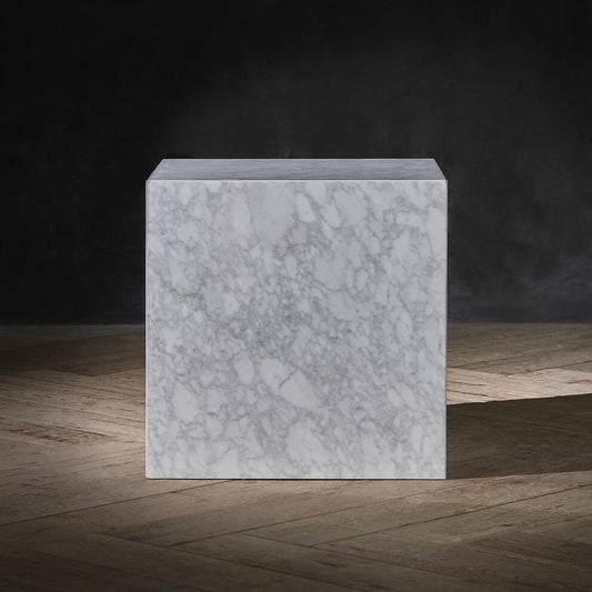 MARBLE CUBE SIDE TABLE