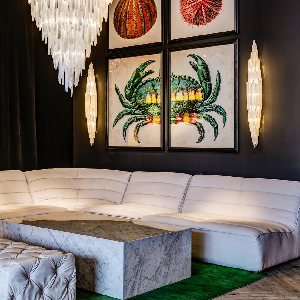 CRYSTAL STONE SCONCE