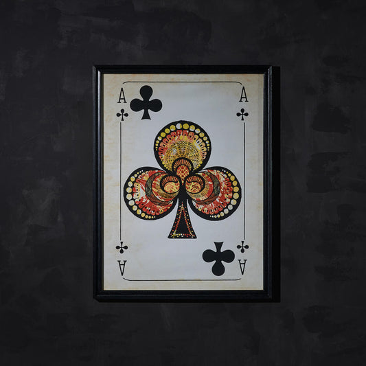 ACE OF CLUBS WALL ART