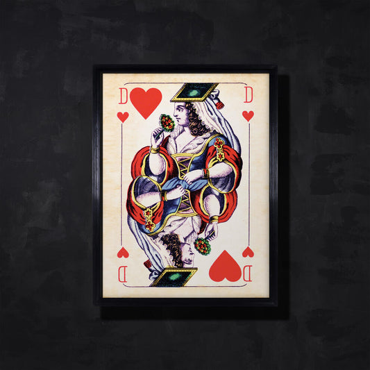 CARDS DAME OF HEARTS WALL ART