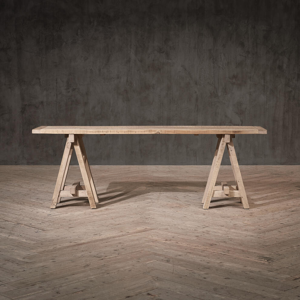 A-FRAME OAK CONSOLE TABLE