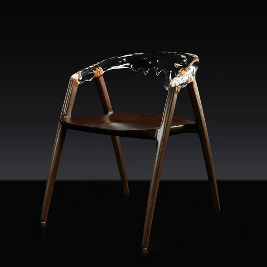DRIPPING CHAIR WITH SOLID WOOD