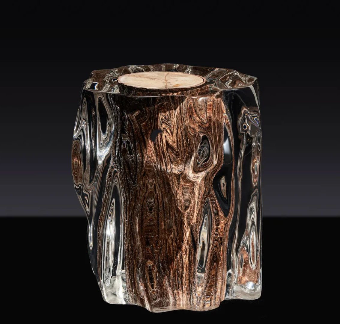 WOODEN ROUND STOOL