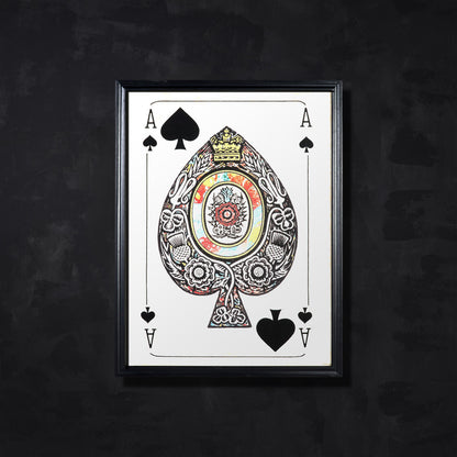 ACE OF SPADES WALL ART