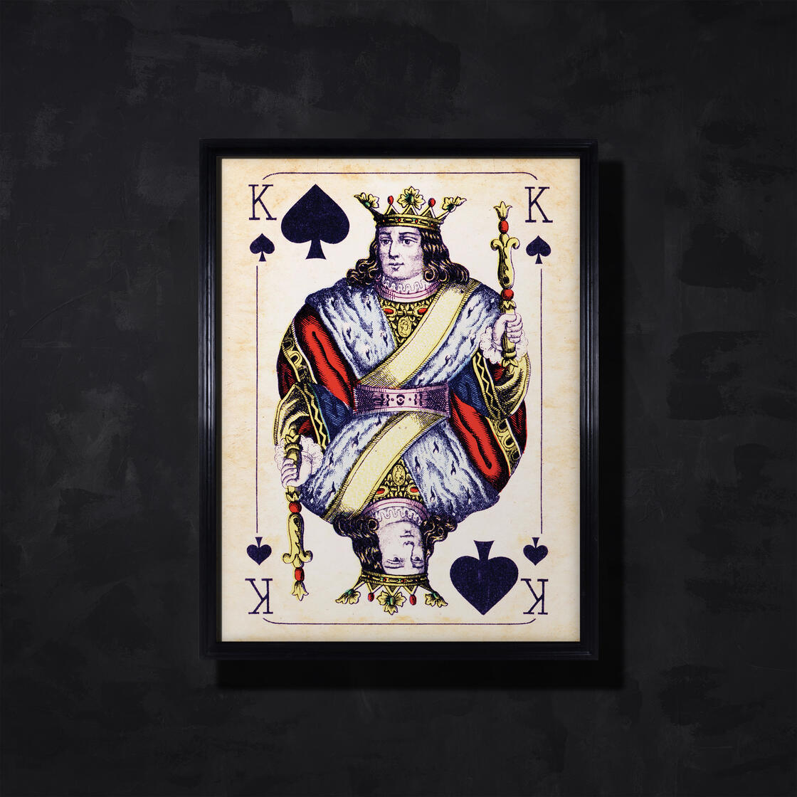 CARDS KONIG SPADES WALL ART