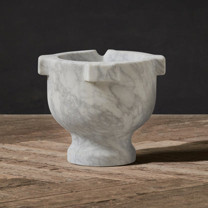 COSIMO URN WHITE MARBLE