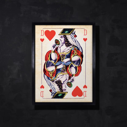 CARDS DAME OF HEARTS WALL ART