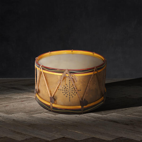 REGIMENT DRUM SIDE TABLE