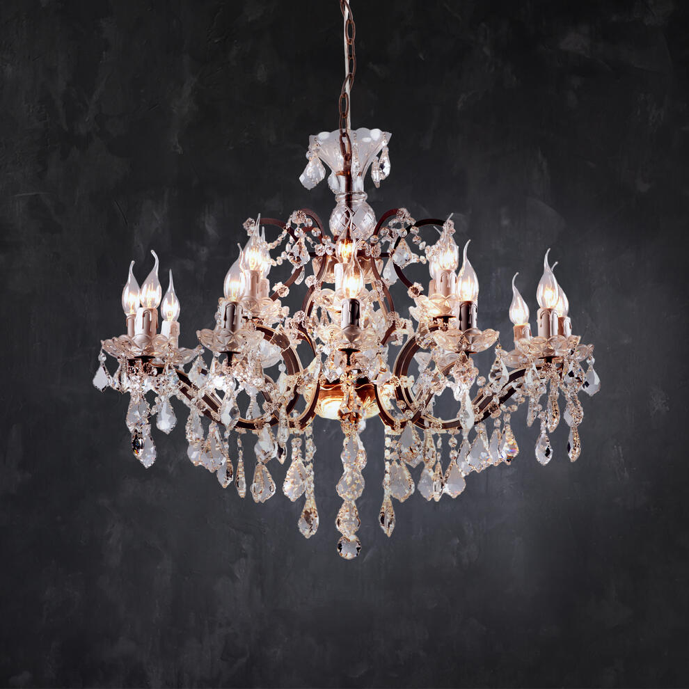 CRYSTAL CHANDELIER 26"