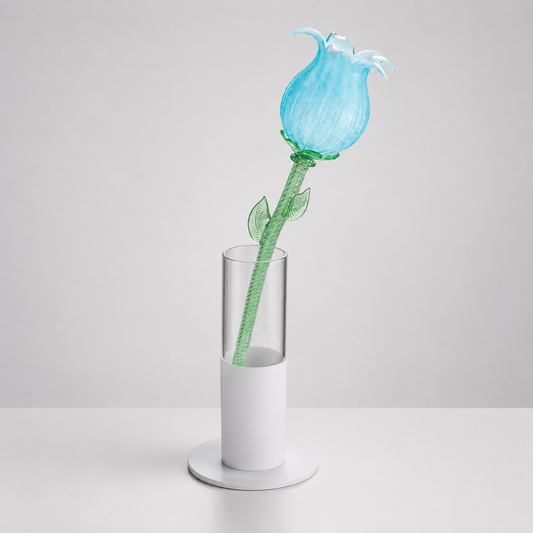 "FLOWERS IN WONDERLAND" SINGLE FLOWER VASE LAMP