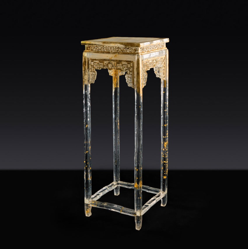 CHINESE CLASSICAL SQUARE FLOWER STAND (L)