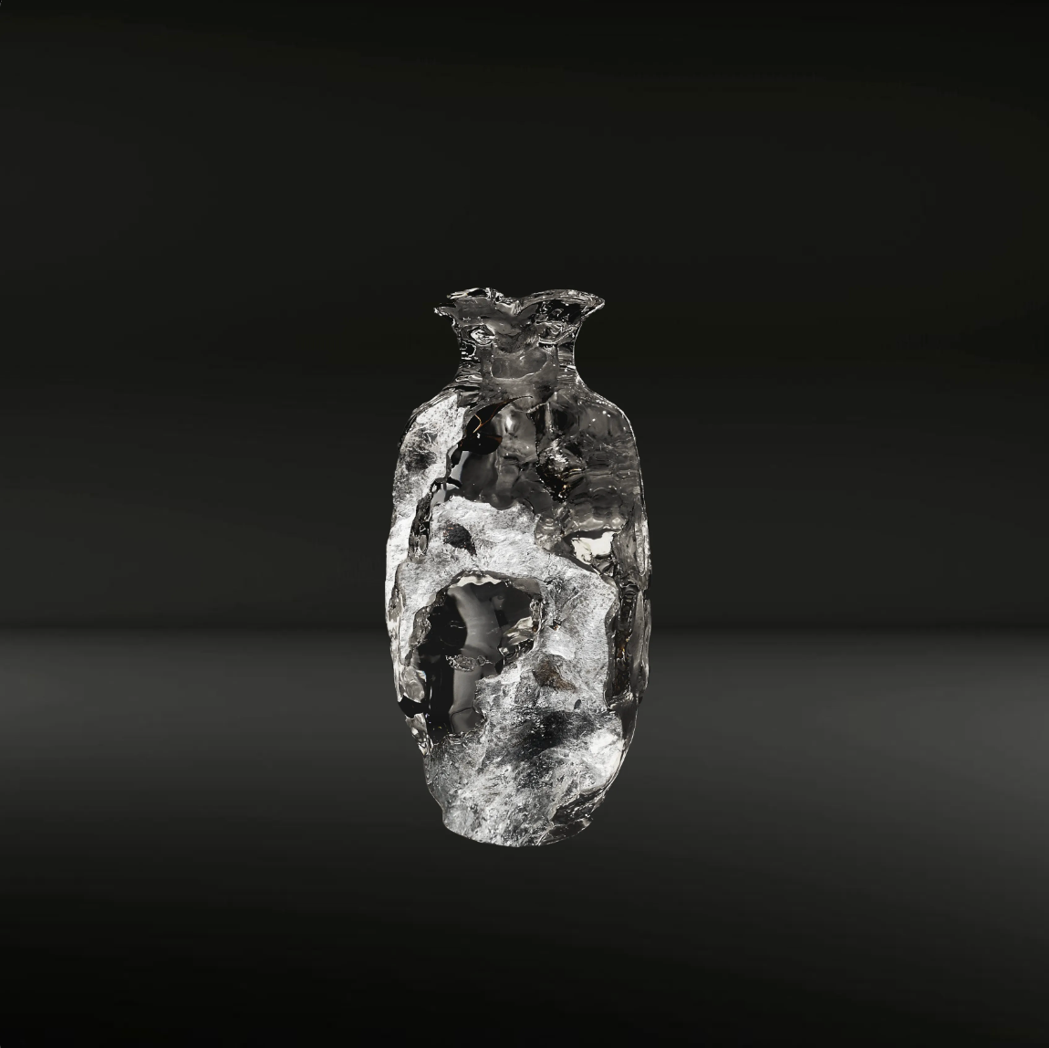 ENGRAVED VASE (OUTER SILVER FOIL)