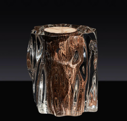 WOODEN ROUND STOOL