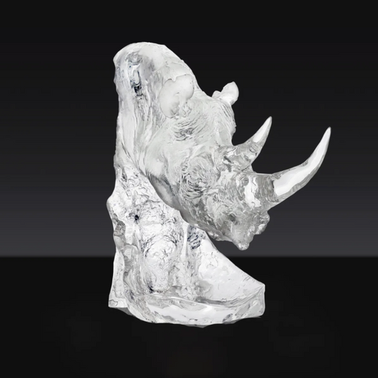RHINO HEAD SCULPTURE