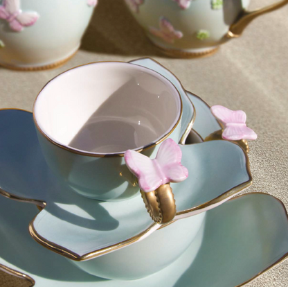 BUTTERFLY TEA CUP & SAUCER
