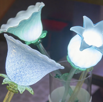 "FLOWERS IN WONDERLAND" SINGLE FLOWER VASE LAMP