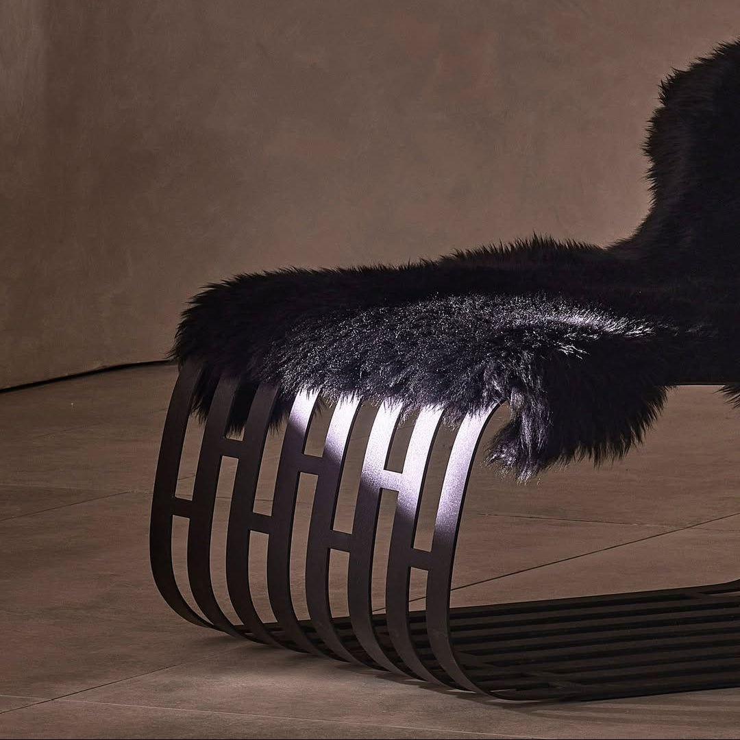 LAMBSKIN LOUNGE CHAIR