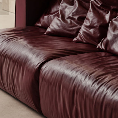 LEATHER 2-SEATER SOFA