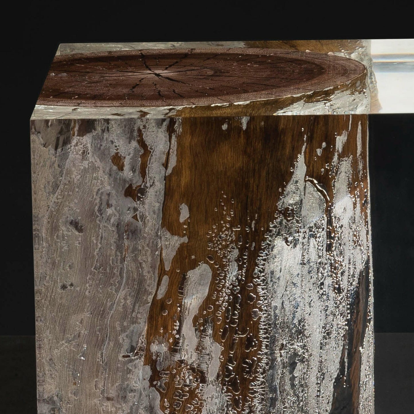 XYLEM DRIFTWOOD W/ LED SIDE TABLE